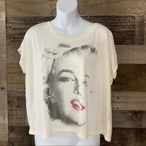 Sam Shaw Marilyn Monroe White Graphic Front Crop